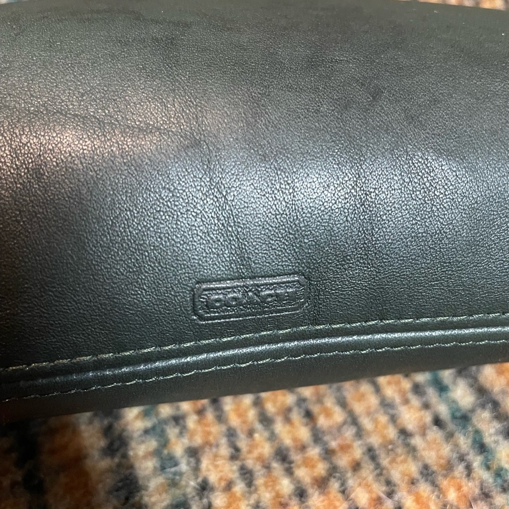 Coach 80s Bottle Green Curved Cosmetic Case #7166 - Picture 7 of 8